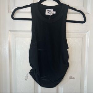 Princess Polly Black Tank Top Size 8 NWT